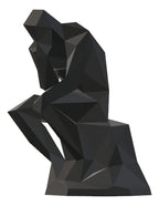 Estatua Réplica O Pensador Decoração 10 Cm Cor Preto