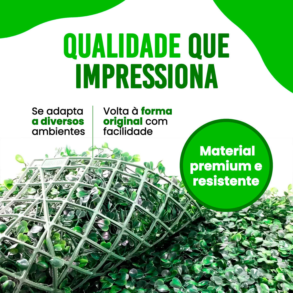 Kit 10 Placas De Parede Verde Folhagem Sintético Artificial Para Jardim Vertical Muro De Plantas Buchinhos Painel Cheios Inglês 40x60cm Grama Decoração Casa Comércio Área Interna&nbsp;e&nbsp;externa&nbsp;floresta&nbsp;ur