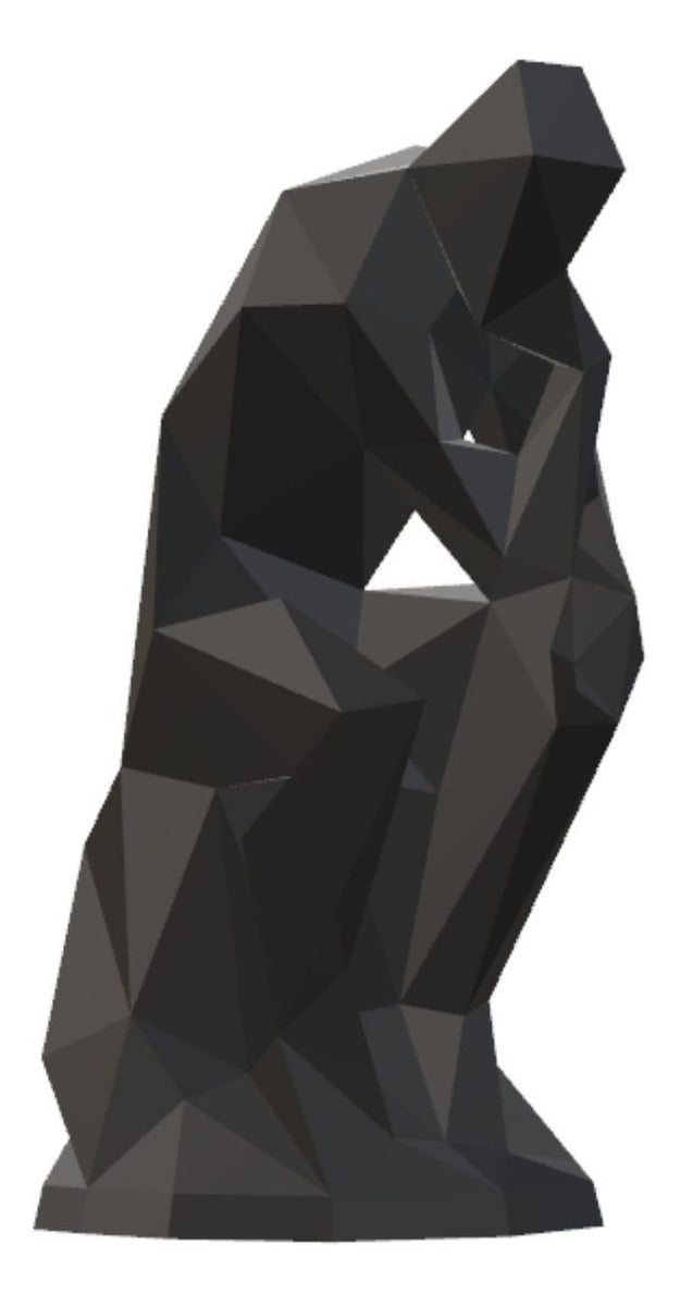 Estatua Réplica O Pensador Decoração 10 Cm Cor Preto
