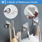 Kit Acessórios Banheiro Cabide Toalheiros Papeleira 5 Peças Yesop