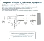 Kit Acessórios Banheiro Inox 5peças + 1 Porta Shampoo Reto Cor Prateado