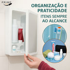 Armário Parede Banheiro Com Espelho Armarinho Compartimento