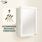 Armário Parede Banheiro Com Espelho Armarinho Compartimento