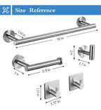 Kit Acessórios Banheiro Cabide Toalheiros Papeleira 5 Peças Yesop