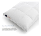 Travesseiro Luuna, Down Alternative, Macio, Compartimentos Acolchoados, Branco, 45 x 65 cm