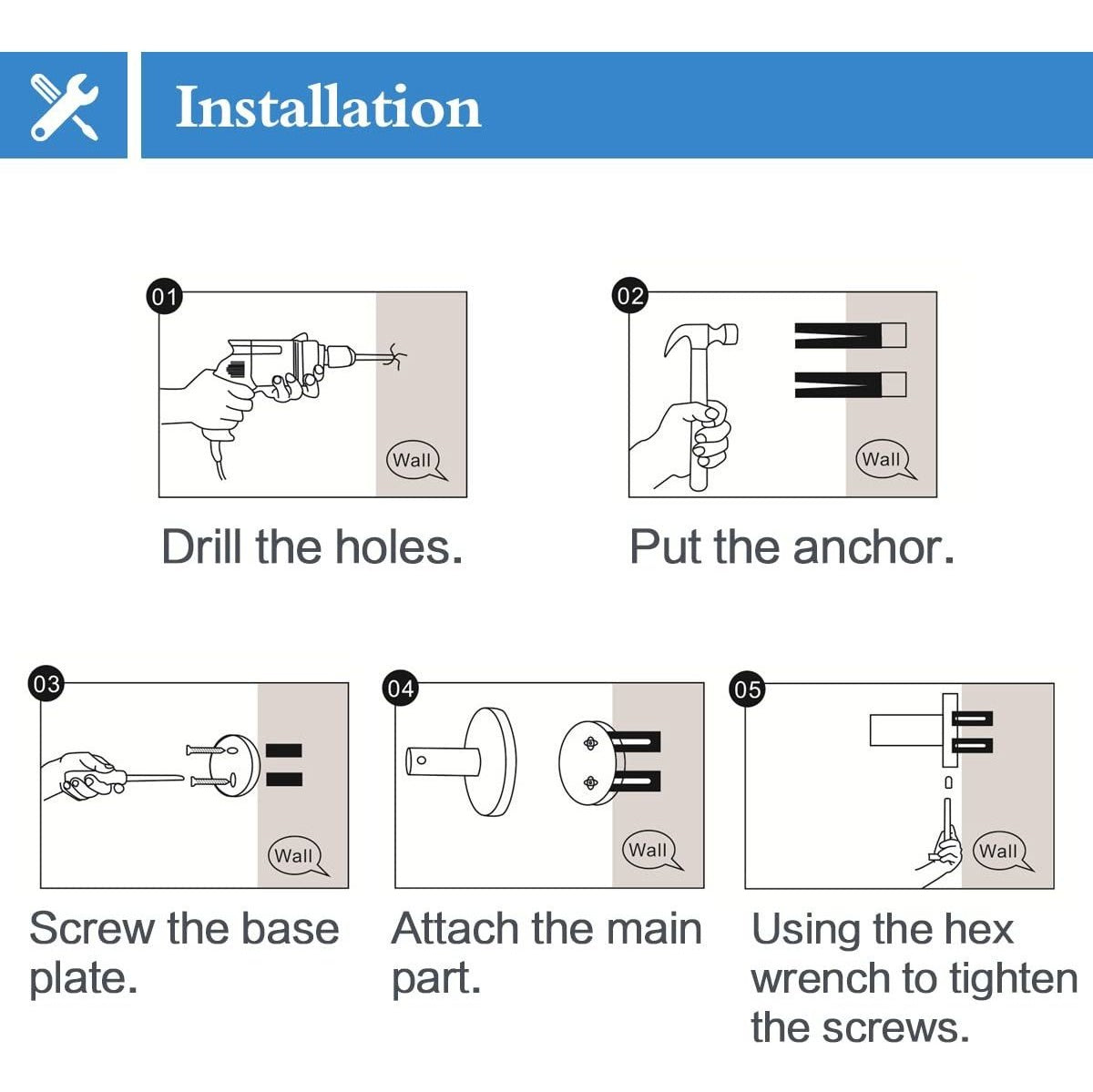Kit Acessórios Banheiro Cabide Toalheiros Papeleira 5 Peças Yesop