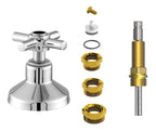 Kit Reparo Salva Registro Pressão Chuveiro 7x1 Universal C31 Acabamento Cromado Cor Prateado