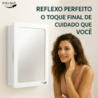 Armário Parede Banheiro Com Espelho Armarinho Compartimento