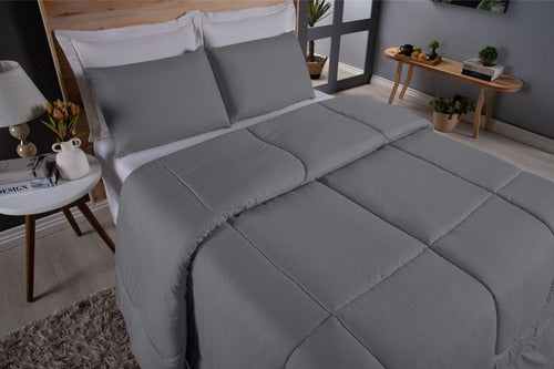 Edredom Queen Percal 400 Fios Grosso Super Casal Hotel Size