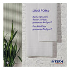 Jogo De Toalhas Banho Rosto Piso Teka Profiline 5 Pçs Branca