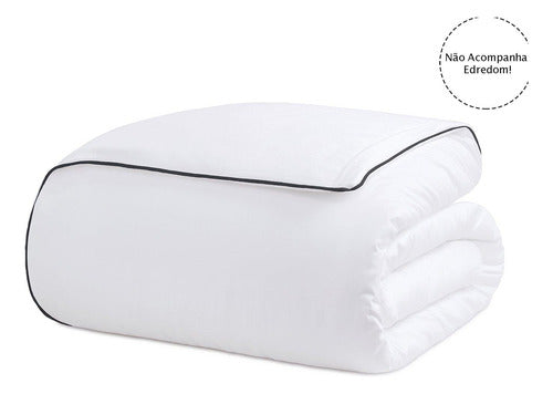 Duvet Com Vivo Basics Branco E Preto 200 Fios King