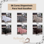 Edredom Queen Percal 400 Fios Grosso Super Casal Hotel Size