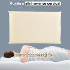 Travesseiro Nasa Viscoelástico Anatômico Antiácaros Kit 4 Pç