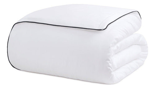 Duvet Com Vivo Basics Branco E Preto 200 Fios King