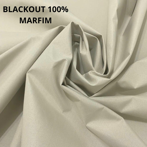 Cortina Trilho Duplo Gaze Linho C/ Blackout 100% 6m X 2,70m