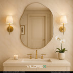 Espelho Vildrex Roma 70x50cm Design Moderno Lapidado Luxo