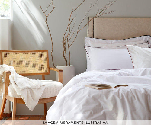 Duvet Com Vivo Basics Branco E Preto 200 Fios King