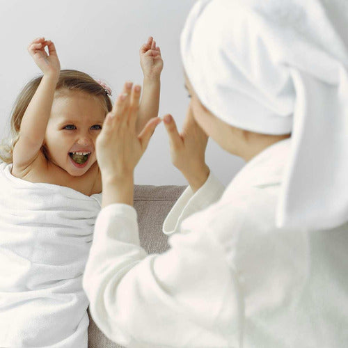 Jogo De Toalhas Banho Rosto Piso Teka Profiline 5 Pçs Branca